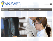 Tablet Screenshot of answermedicalsolutions.com